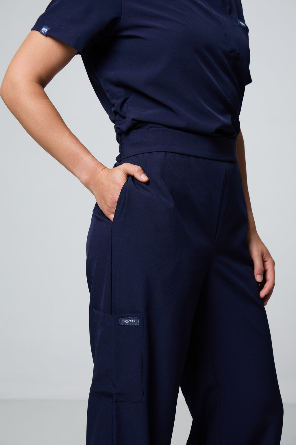 Filipina Cuello Mao Azul Marino